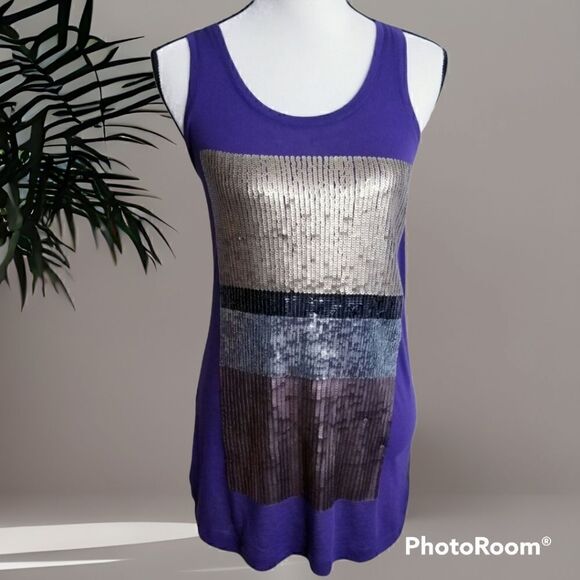 Express Y2K Sequin tank top dress - Picture 2 of 5